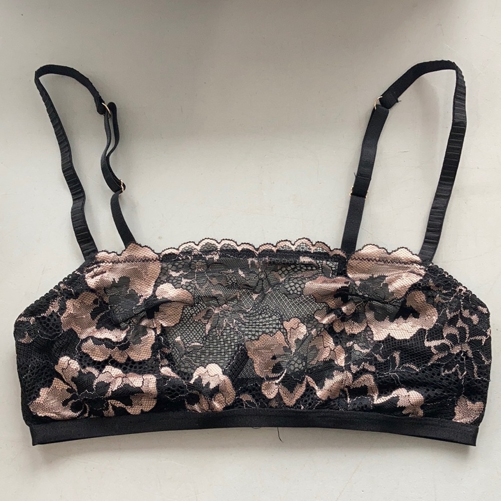 NWT Auden Women’s Lace Bralette Underwire Black - Picture 2 of 5